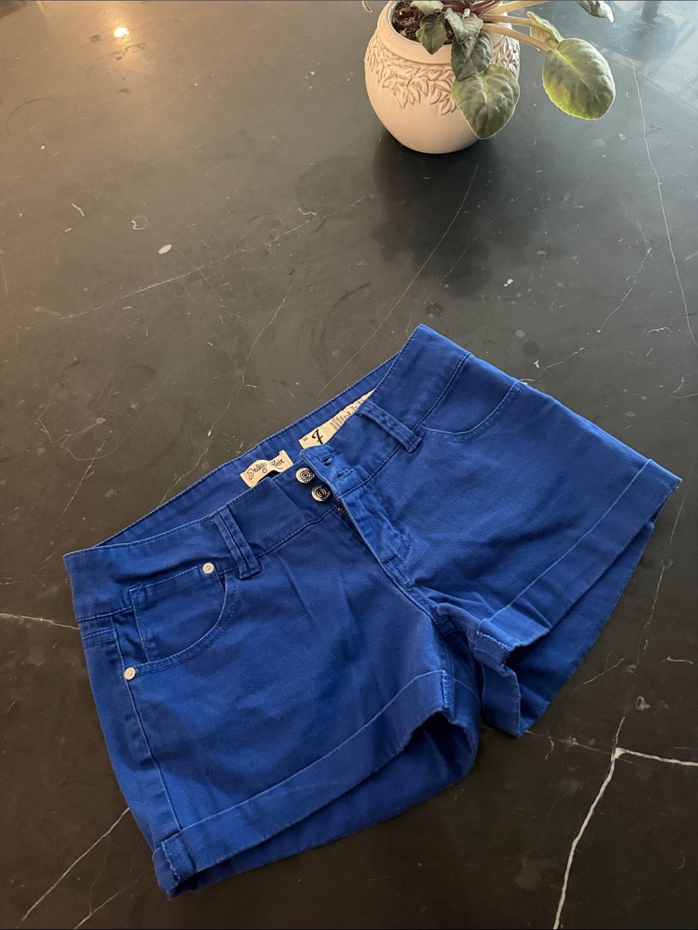 Indigo Rein Royal Blue Women's Denim Shorts